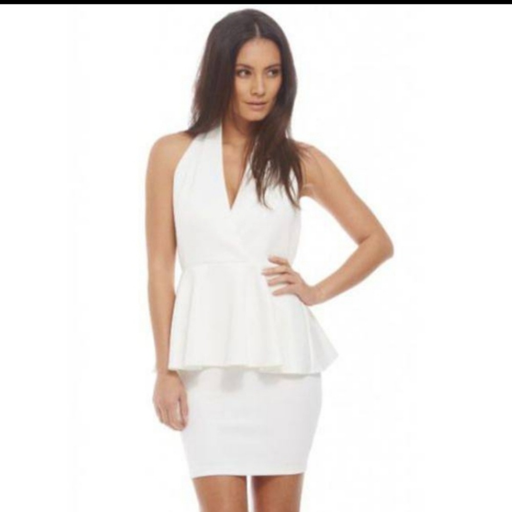 Beautiful white halter dress